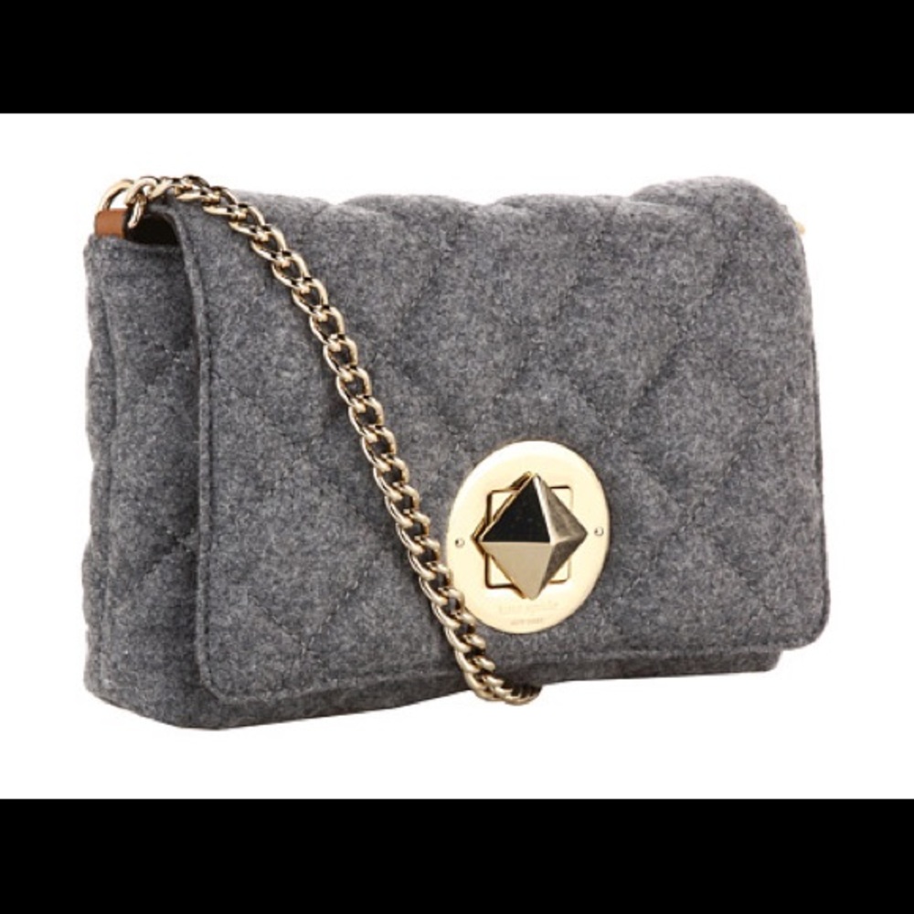NWT Kate Spade dove gold coast flannel Crossbody